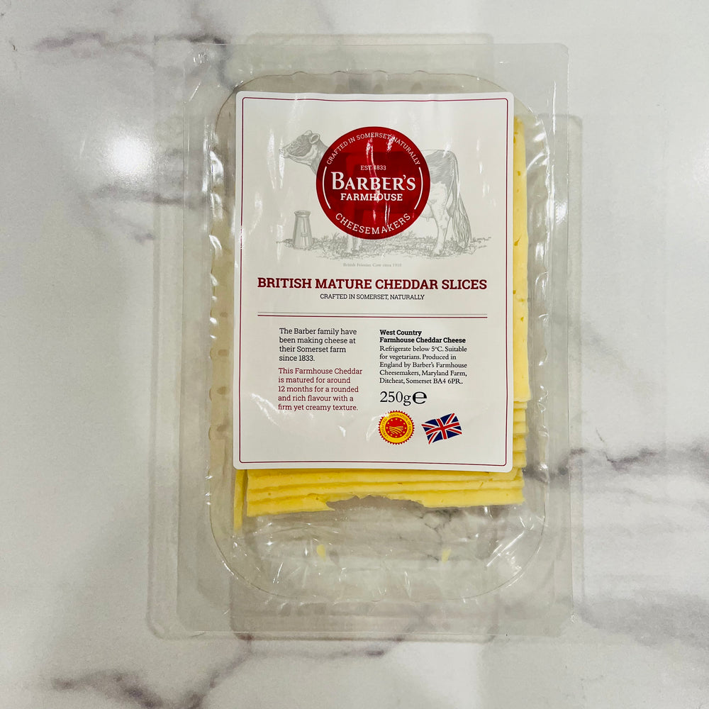 Barbers Farmhouse Mature Cheddar Slices - 250g